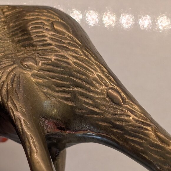 Vintage Brass Deer Figurines - Pair of Does - Picture 6 of 12